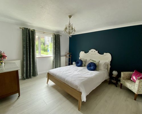The Master bedroom boasts a king size double bed with ensuite